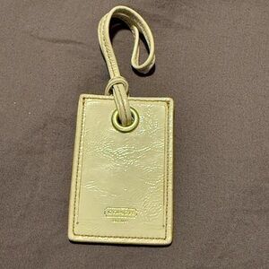 Coach Off - White Leather Luggage or Purse Hang Tag